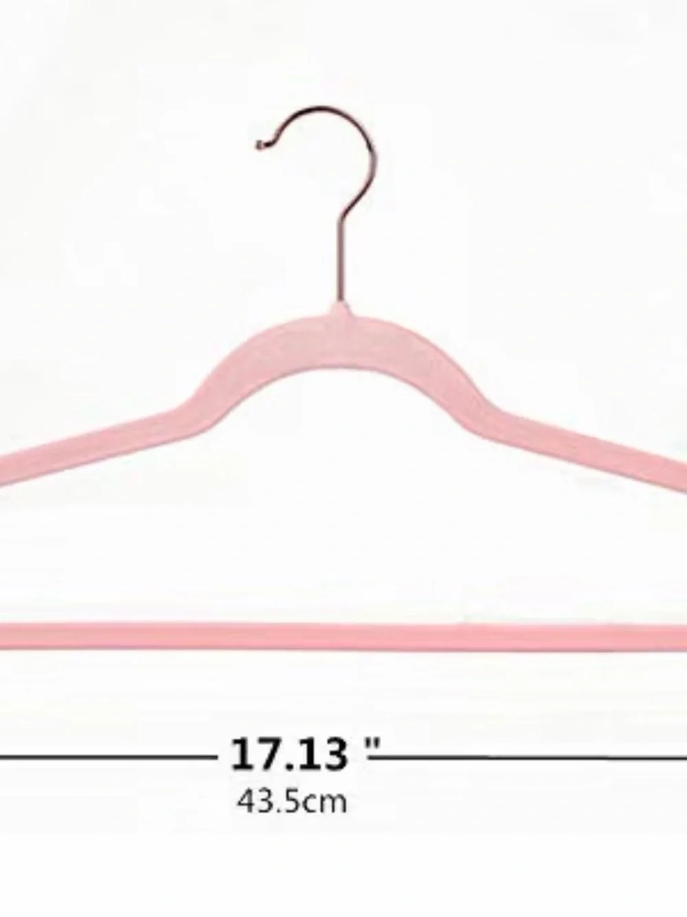 Pink Velvet Non-Slip Closet Hangers - Pack of 50